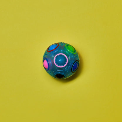 BLUE GLOW-IN-THE-DARK PUZZLE BALL